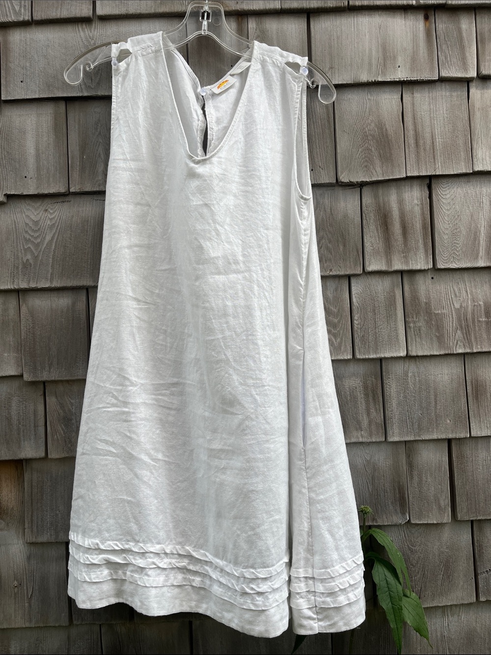 Linen sleeveless dress S